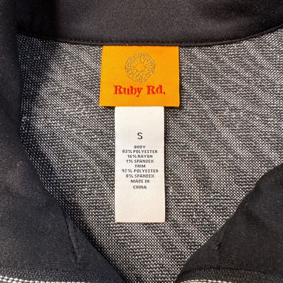 Ruby Rd Sweater Women's Small Zebra Animal Print 3/4 Zip Long Sleeve Pullover - Picture 4 of 10